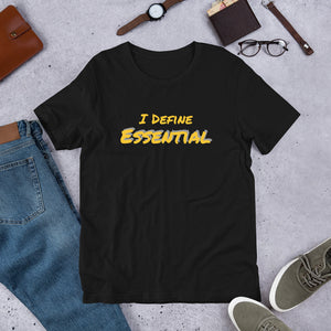 Essential (t-shirt: yellow type w/gray)