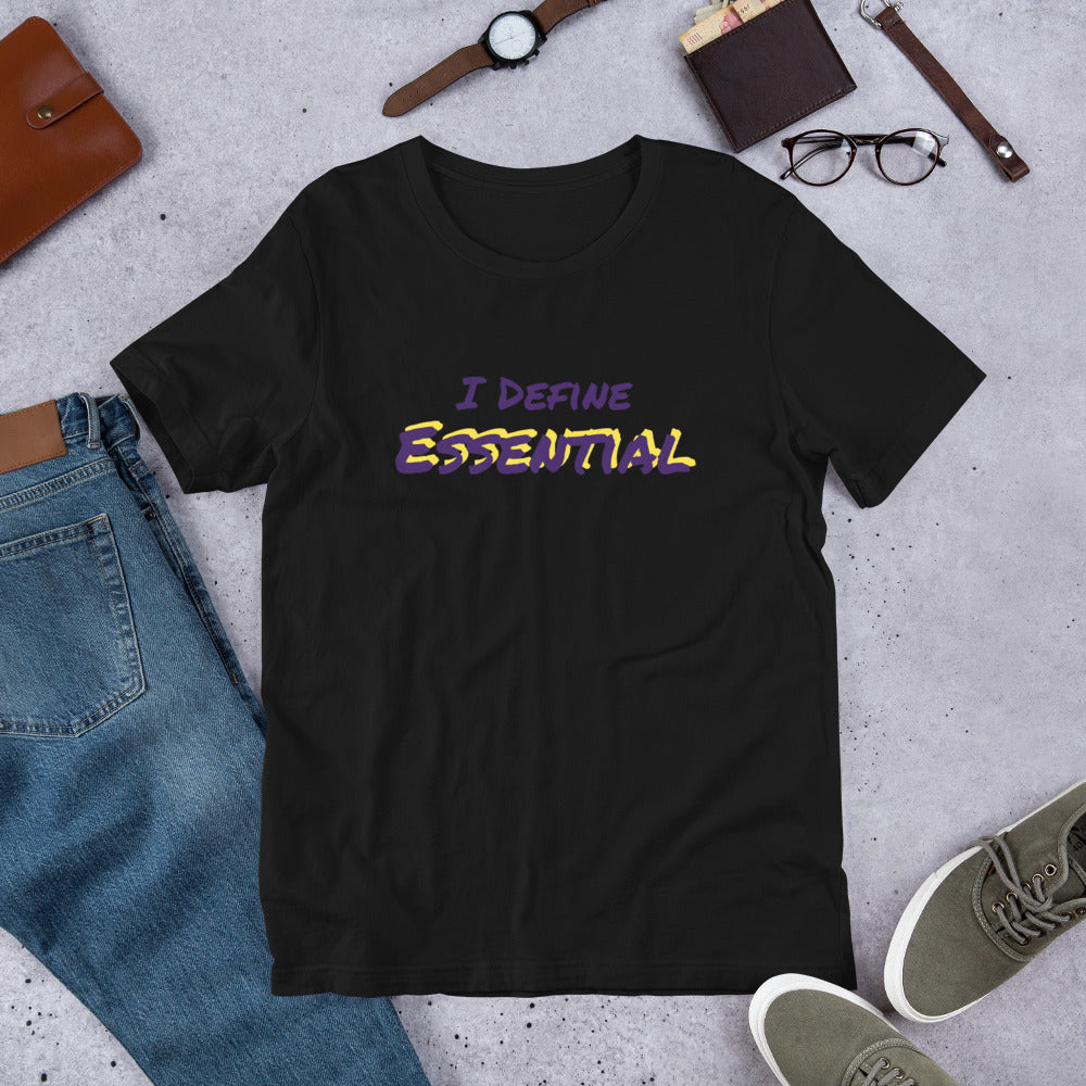 Essential (t-shirt: purple type w/yellow)