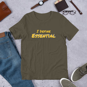 Essential (t-shirt: yellow type w/gray)