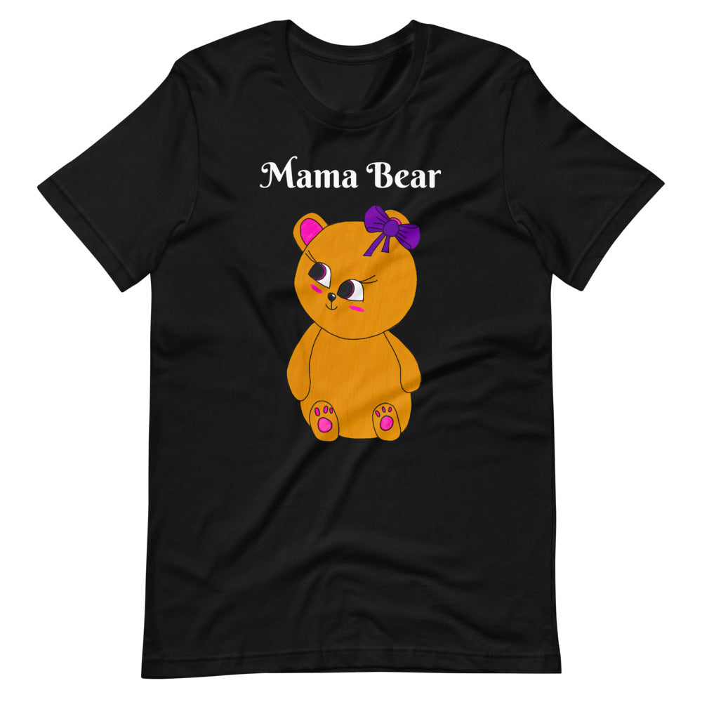 A Mama Bear with white type