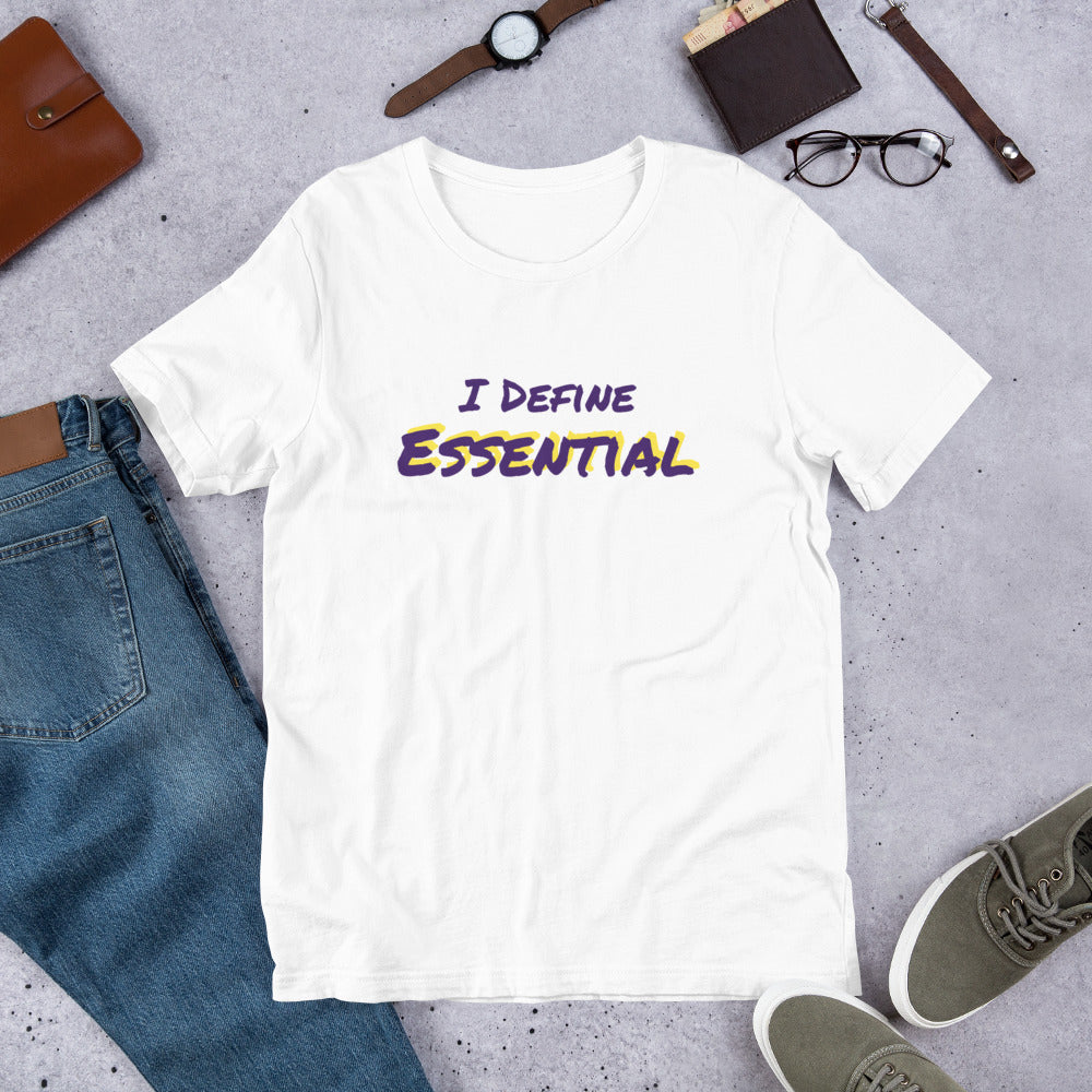 Essential (t-shirt: purple type w/yellow)