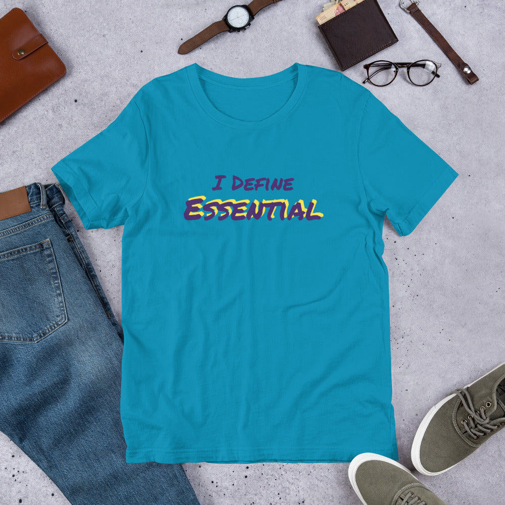 Essential (t-shirt: purple type w/yellow)