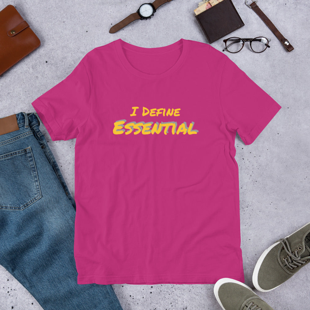 Essential (t-shirt: yellow type w/gray)