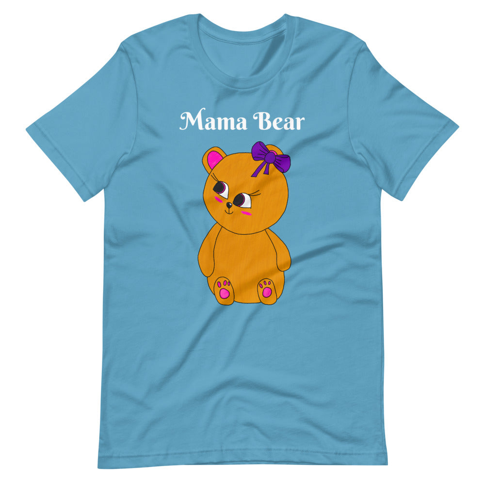 A Mama Bear with white type