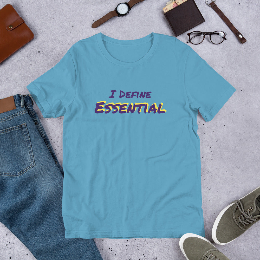 Essential (t-shirt: purple type w/yellow)