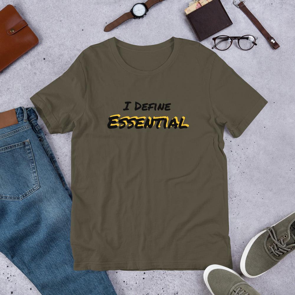 Essential (t-shirt: black type w/yellow)