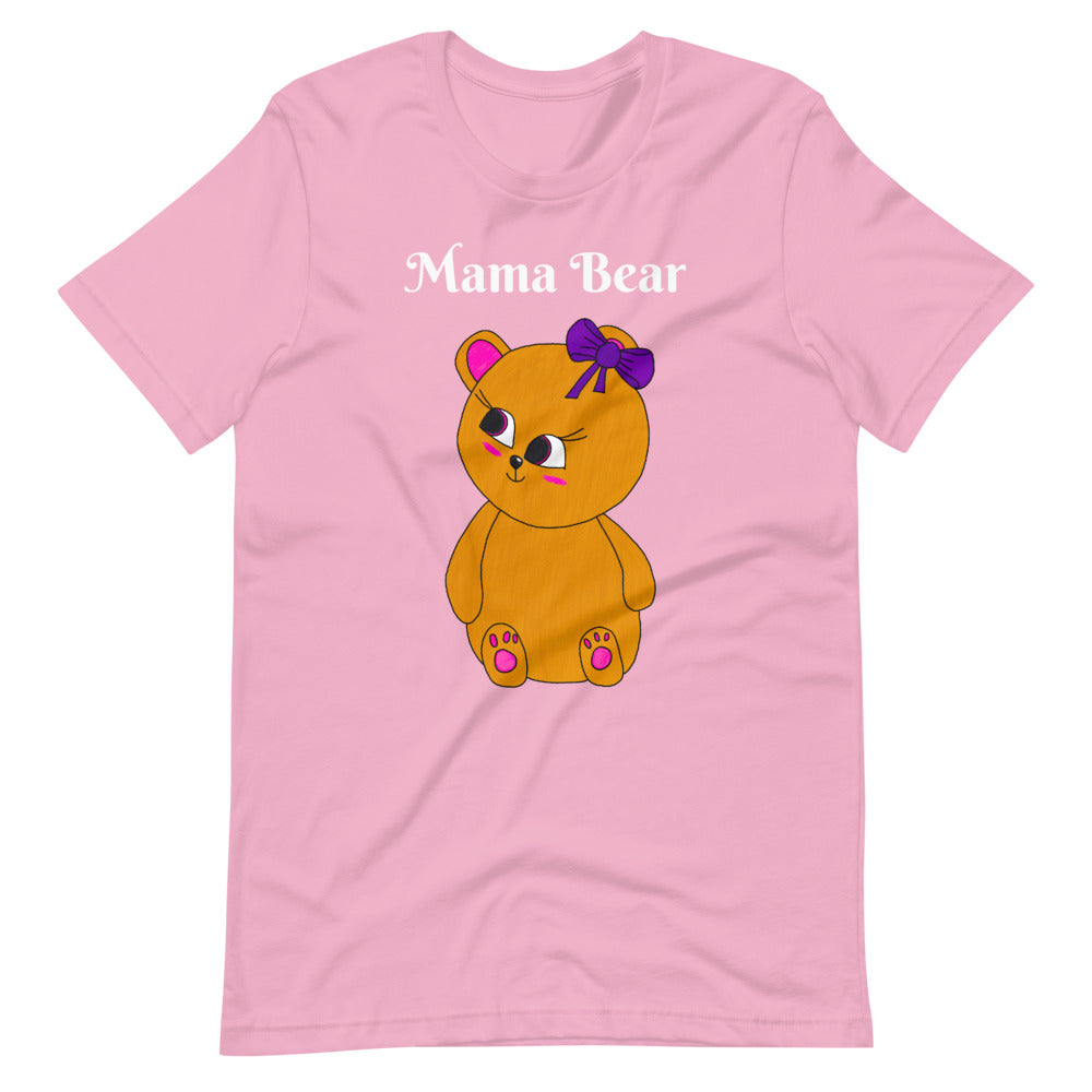 A Mama Bear with white type