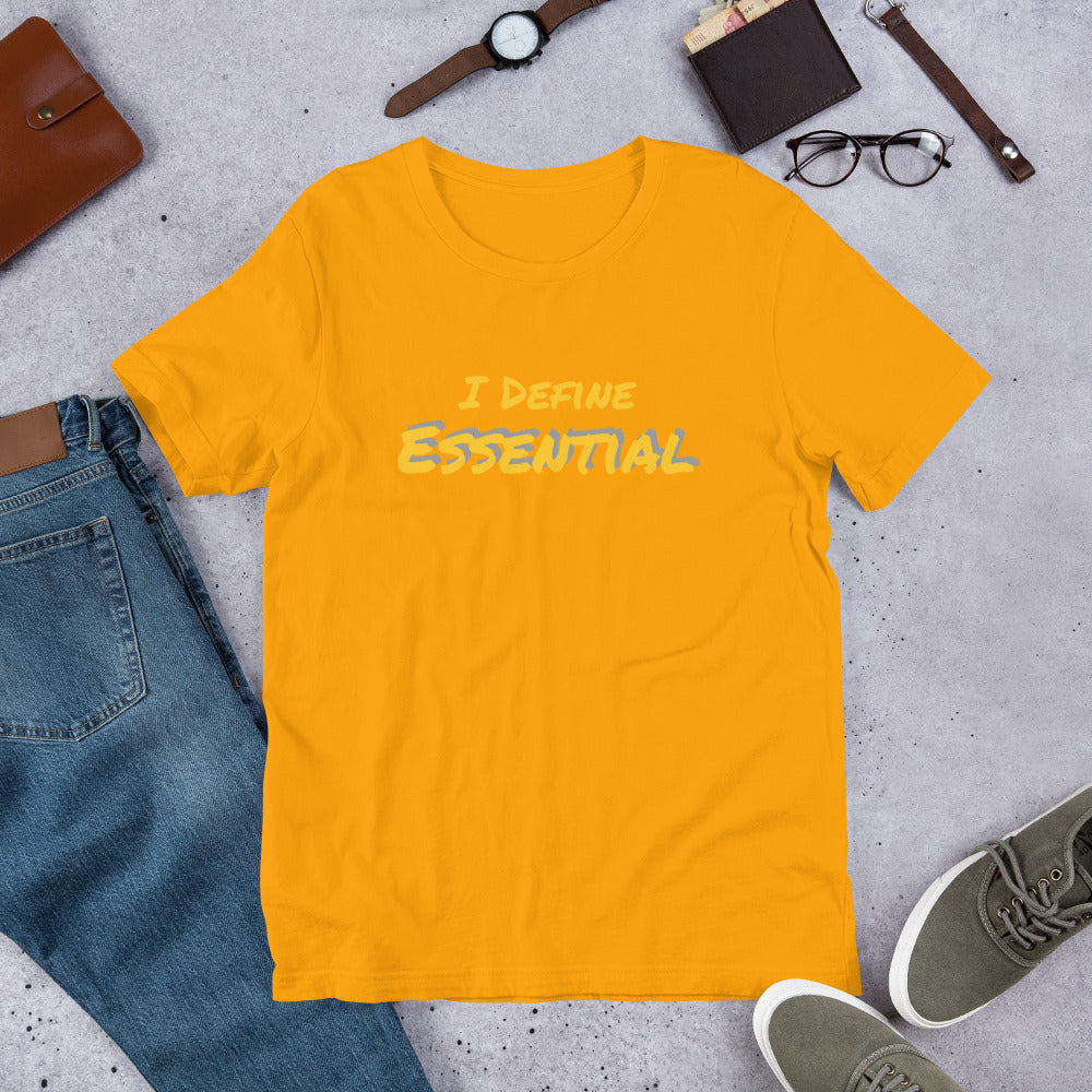 Essential (t-shirt: yellow type w/gray)