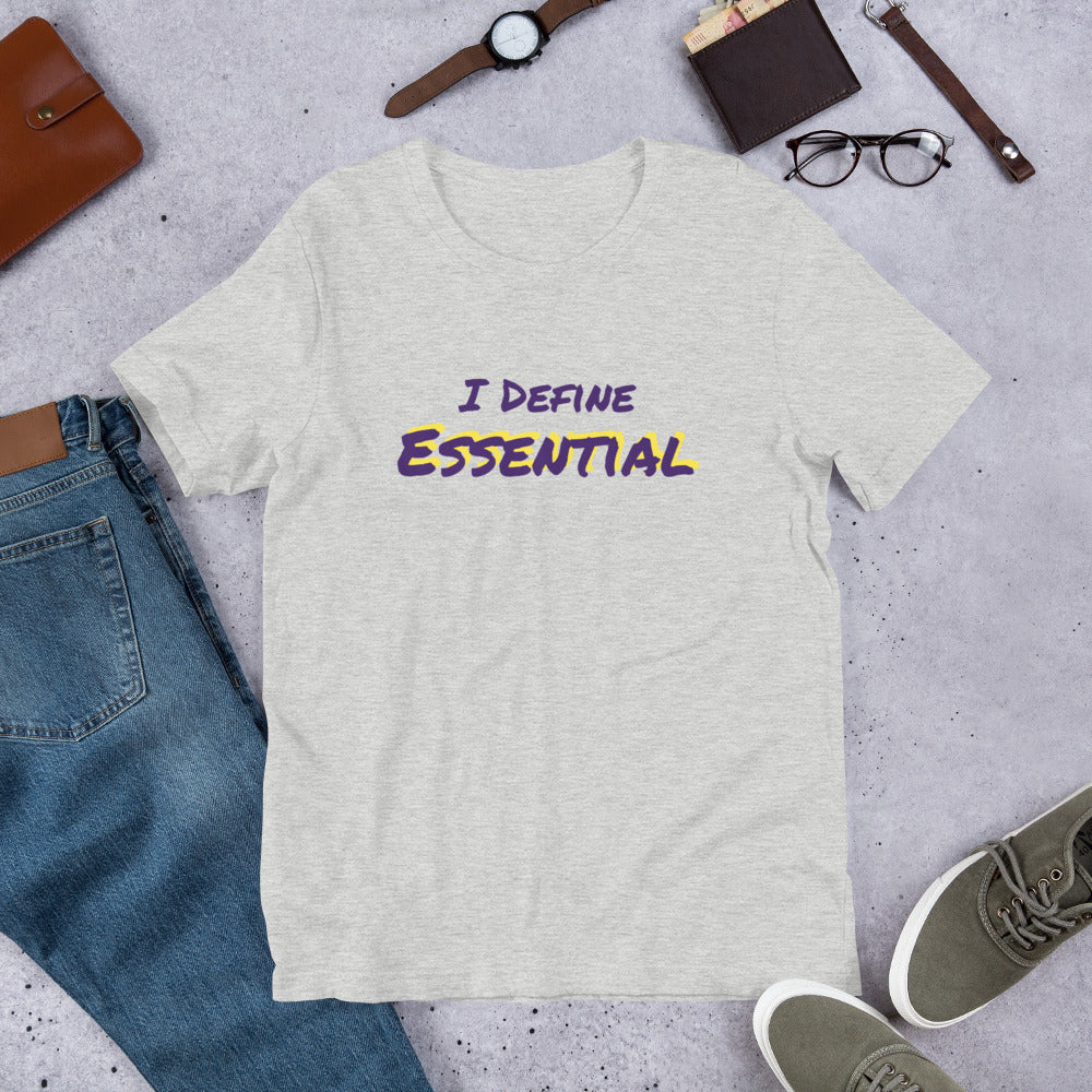 Essential (t-shirt: purple type w/yellow)