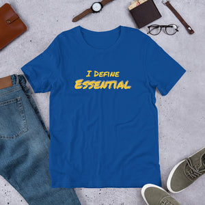 Essential (t-shirt: yellow type w/gray)