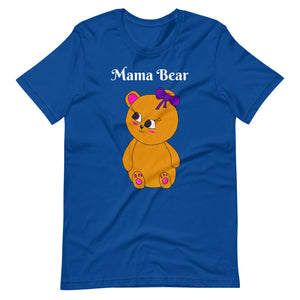 A Mama Bear with white type